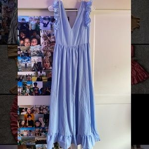 Blue Ruffle Dress